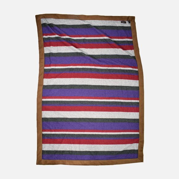 Rani Arabella Multicolred Striped Cashmiere 52'' X 38'' Throw Blanket
